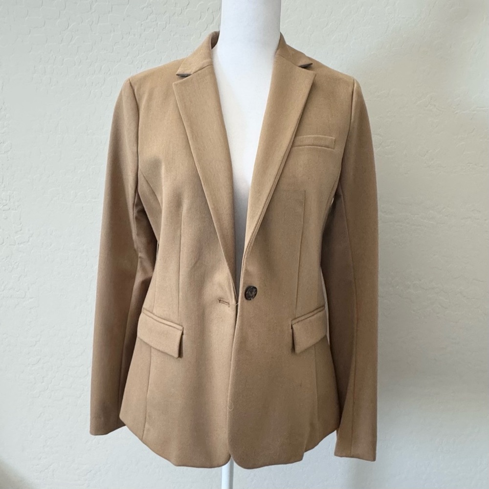 Banana Republic Tan Long And Lean Blazer
